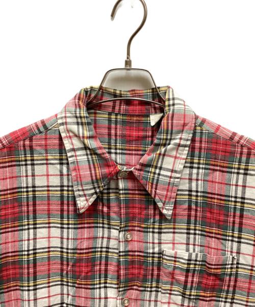 USED（ユーズド）USED (ユーズド) ヴィンテージシャツ レッド サイズ:Lの古着・服飾アイテム