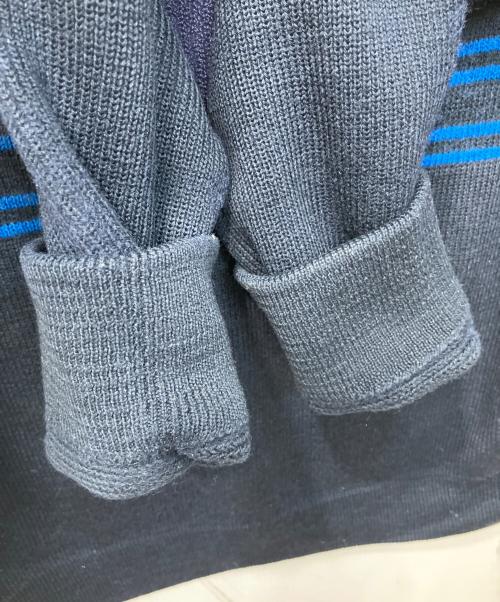French Military（フレンチミリタリー）FRENCH MILITARY (フレンチミリタリー) コットンパッチ コマンド ニット ネイビー サイズ:112の古着・服飾アイテム