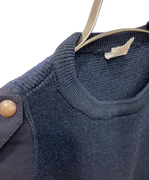 French Military（フレンチミリタリー）FRENCH MILITARY (フレンチミリタリー) コットンパッチ コマンド ニット ネイビー サイズ:112の古着・服飾アイテム