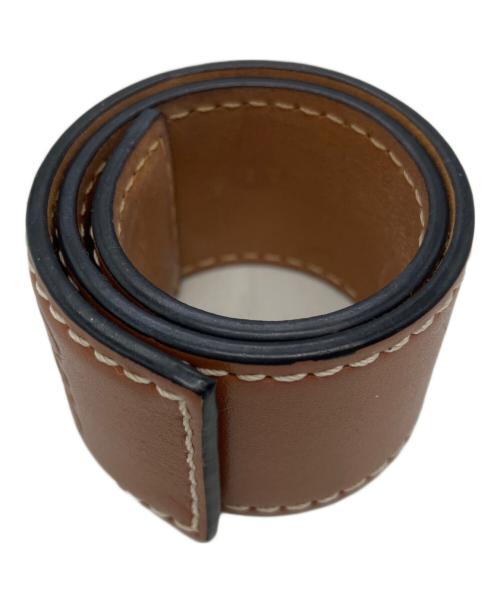 LOEWE（ロエベ）LOEWE (ロエベ) レザースラップブレスレット ブラウンの古着・服飾アイテム