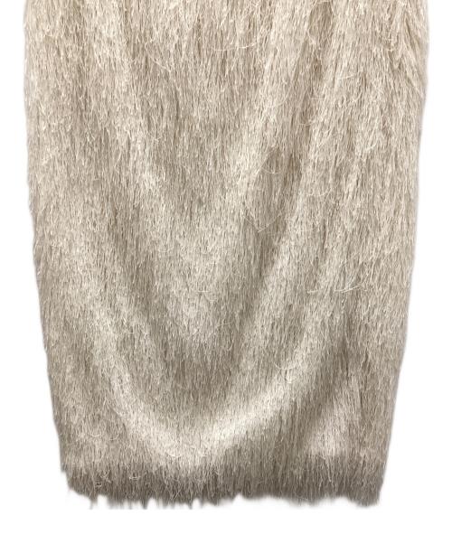 ELENDEEK（エレンディーク）ELENDEEK (エレンディーク) FRINGE STRAIGHT SK ホワイト サイズ:02の古着・服飾アイテム