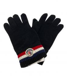 MONCLER（モンクレール）の古着「トリコロールウールグローブ」｜ブラック