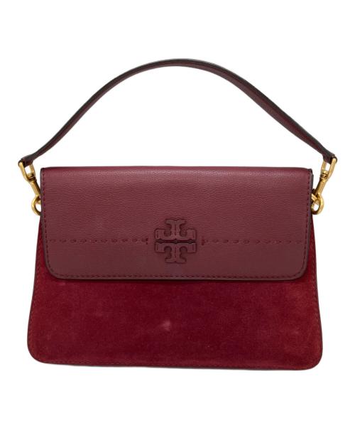 TORY BURCH（トリーバーチ）TORY BURCH (トリーバーチ) スエード切替2WAYバッグ ボルドーの古着・服飾アイテム