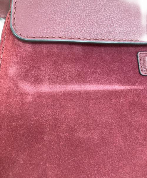 TORY BURCH（トリーバーチ）TORY BURCH (トリーバーチ) スエード切替2WAYバッグ ボルドーの古着・服飾アイテム