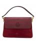 TORY BURCH (トリーバーチ) スエード切替2WAYバッグ ボルドー：12000円