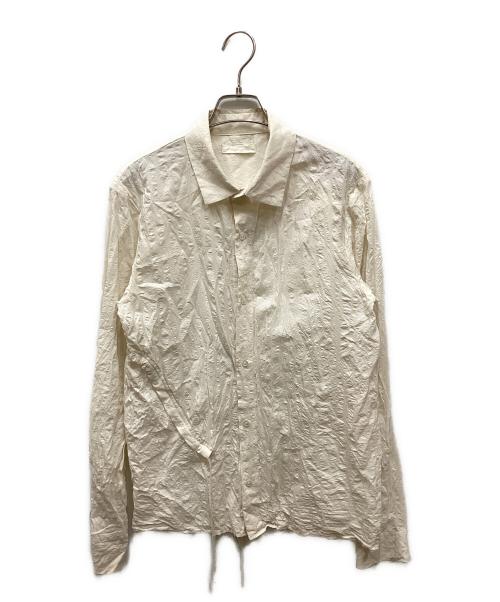 nobuyuki matsui（ノブユキマツイ）Nobuyuki Matsui (ノブユキマツイ) ドロストシワ加工シャツ アイボリー サイズ:2の古着・服飾アイテム