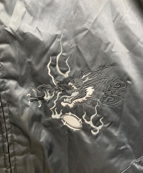 adidas（アディダス）adidas (アディダス) All Blacks Sukajan / オールブラックススカジャン ブラック サイズ:Oの古着・服飾アイテム