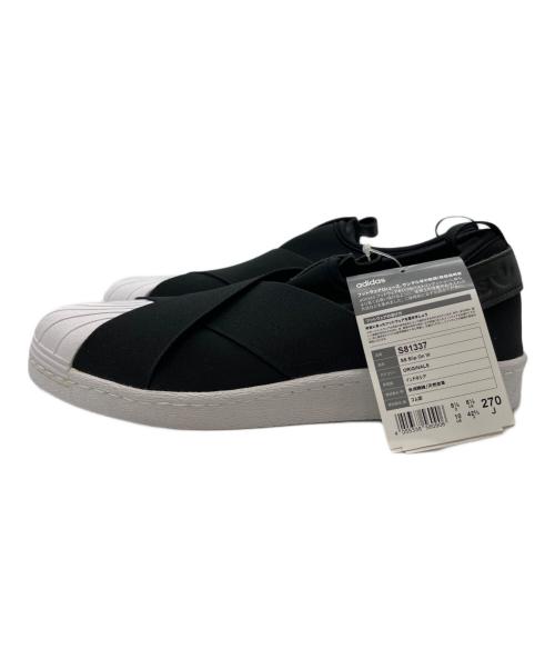 adidas（アディダス）adidas (アディダス) スーパースタースリッポン ホワイト×ブラック サイズ:27cmの古着・服飾アイテム