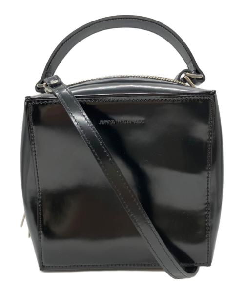 JUNYA WATANABE（ジュンヤワタナベ）JUNYA WATANABE (ジュンヤワタナベ) LEATHER CUBE BAG ブラックの古着・服飾アイテム