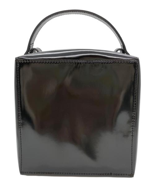 JUNYA WATANABE（ジュンヤワタナベ）JUNYA WATANABE (ジュンヤワタナベ) LEATHER CUBE BAG ブラックの古着・服飾アイテム