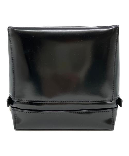 JUNYA WATANABE（ジュンヤワタナベ）JUNYA WATANABE (ジュンヤワタナベ) LEATHER CUBE BAG ブラックの古着・服飾アイテム