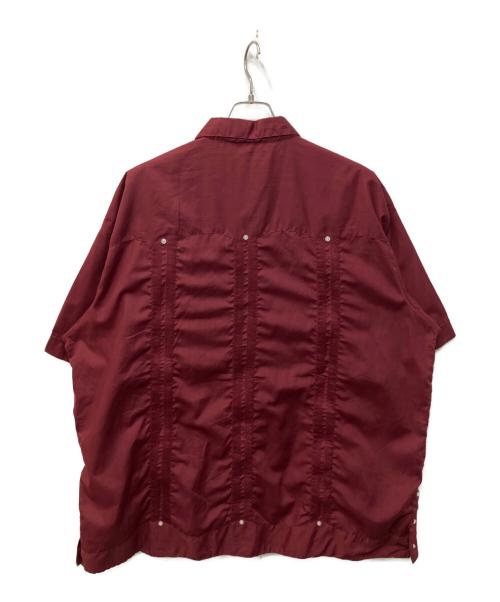 YUCATAN（ユカタン）YUCATAN (ユカタン) キューバシャツ ボルドー サイズ:50の古着・服飾アイテム