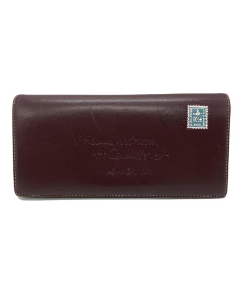 Vivienne Westwood（ヴィヴィアンウエストウッド）Vivienne Westwood (ヴィヴィアンウエストウッド) エンベロープフラップロングウォレット ブラウンの古着・服飾アイテム