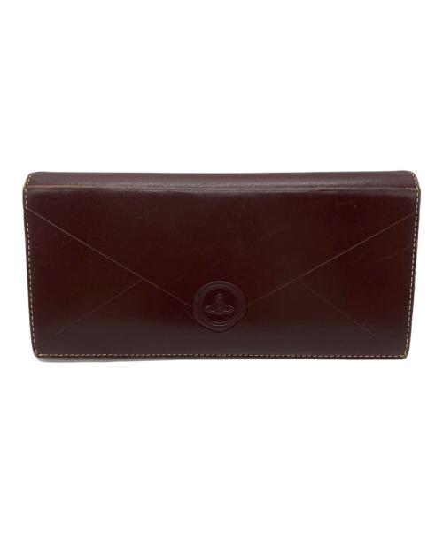 Vivienne Westwood（ヴィヴィアンウエストウッド）Vivienne Westwood (ヴィヴィアンウエストウッド) エンベロープフラップロングウォレット ブラウンの古着・服飾アイテム