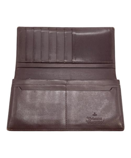 Vivienne Westwood（ヴィヴィアンウエストウッド）Vivienne Westwood (ヴィヴィアンウエストウッド) エンベロープフラップロングウォレット ブラウンの古着・服飾アイテム