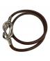 HERMES (エルメス) アタメ チョーカー / レザーブレスレット ブラウン：10000円