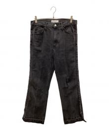TOGA VIRILIS（トーガ ビリリース）の古着「ZIP DENIM PANTS/ジップデニムパンツ」｜ブラック