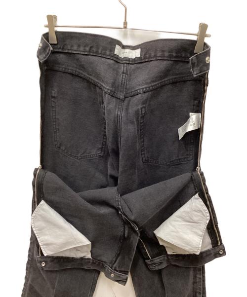 TOGA VIRILIS（トーガ ビリリース）TOGA VIRILIS (トーガ ビリリース) ZIP DENIM PANTS/ジップデニムパンツ ブラック サイズ:46の古着・服飾アイテム