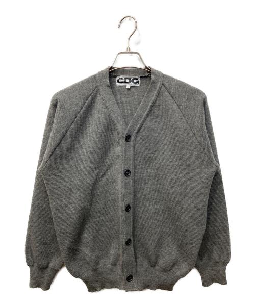 CDG（シーディージー）CDG (シーディージー) バックロゴニットカーディガン グレー サイズ:Mの古着・服飾アイテム