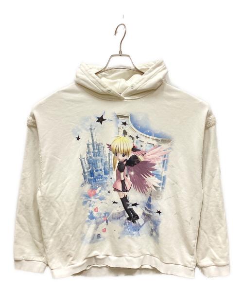 cfierce（フィアス）CFIERCE (フィアス) プルオーバーパーカー ホワイト サイズ:Mの古着・服飾アイテム