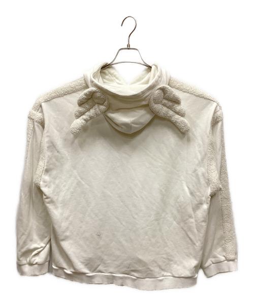 cfierce（フィアス）CFIERCE (フィアス) プルオーバーパーカー ホワイト サイズ:Mの古着・服飾アイテム