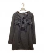 melt the ladyメルトザレディ）の古着「back tie mini dress/バックタイミニドレス」｜ブラック