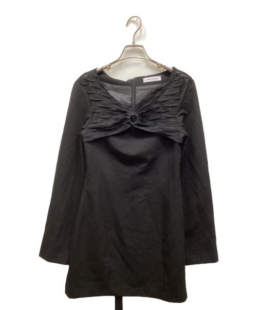 melt the lady（メルトザレディ）MELT THE LADY (メルトザレディ) back tie mini dress/バックタイミニドレス ブラック サイズ:FREEの古着・服飾アイテム