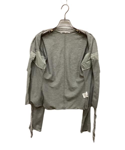 ojos（オホス）ojos (オホス) デザインカーディガン/ELBOW CUT KNIT TOP グレー サイズ:FREEの古着・服飾アイテム