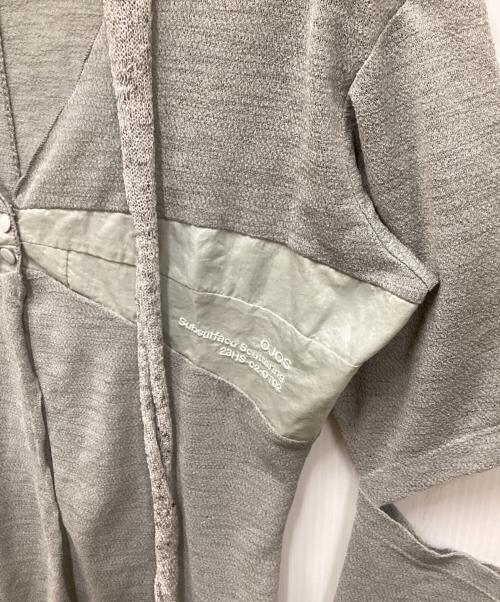 ojos（オホス）ojos (オホス) デザインカーディガン/ELBOW CUT KNIT TOP グレー サイズ:FREEの古着・服飾アイテム