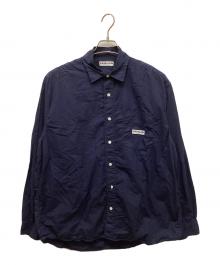 CAHLUMN（カウラム）の古着「Magazine Pocket Broad Shirt」｜ネイビー