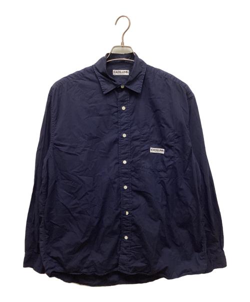 CAHLUMN（カウラム）CAHLUMN (カウラム) Magazine Pocket Broad Shirt ネイビー サイズ:Mの古着・服飾アイテム