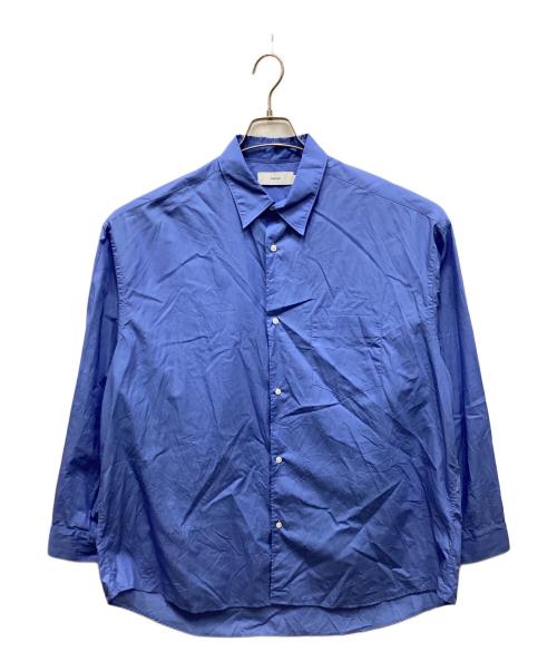 Graphpaper（グラフペーパー）Graphpaper (グラフペーパー) Broad L/S Oversized Regular Collar Shirt / オーバーサイズレギュラーシャツ ブルー サイズ:1の古着・服飾アイテム
