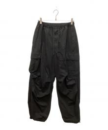 UNIVERSAL PRODUCTS.（ユニバーサルプロダクツ）の古着「GARMENT DYE FIELD EASY PANTS / ガーメントダイフィールドイージーパンツ」｜ブラック