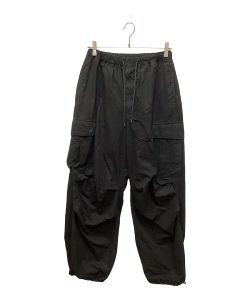 UNIVERSAL PRODUCTS.（ユニバーサルプロダクツ）UNIVERSAL PRODUCTS. (ユニバーサルプロダクツ) GARMENT DYE FIELD EASY PANTS / ガーメントダイフィールドイージーパンツ ブラック サイズ:2の古着・服飾アイテム