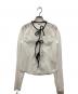 CODE A（コードエー）の古着「tulle lace ribbon blouse / レースリボンブラウス」｜ホワイト