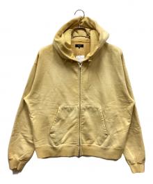 BEAMS（ビームス）の古着「フェードデザインジップパーカー」｜イエロー