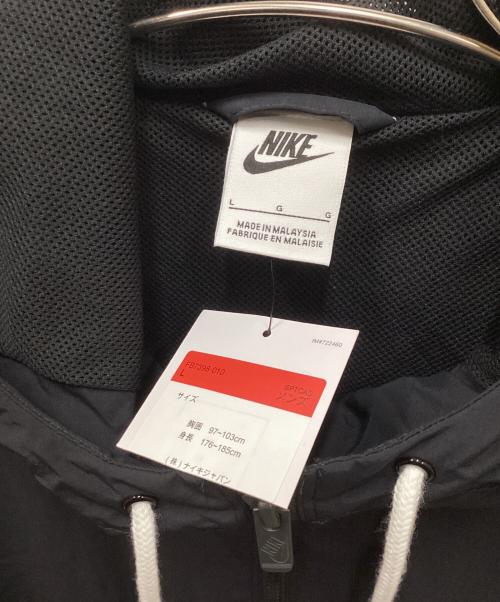 NIKE（ナイキ）NIKE (ナイキ) フルジップウーブンジャケット ブラック サイズ:L 未使用品の古着・服飾アイテム
