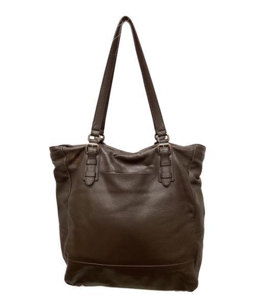 Vivienne Westwood（ヴィヴィアンウエストウッド）Vivienne Westwood (ヴィヴィアンウエストウッド) レザートートバッグ ブラウンの古着・服飾アイテム
