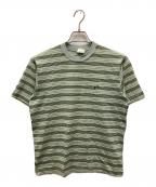 HANG TENハンテン）の古着「ヴィンテージジャガードボーダーTシャツ」｜グリーン