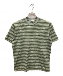 HANG TEN（ハンテン）の古着「ヴィンテージジャガードボーダーTシャツ」｜グリーン