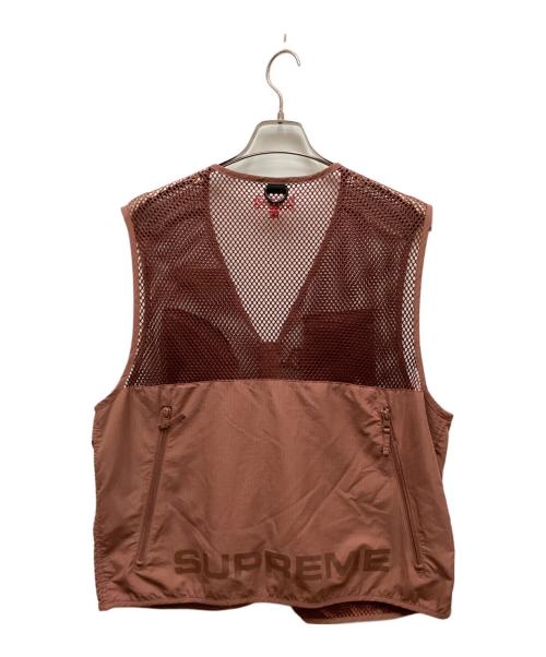 SUPREME（シュプリーム）SUPREME (シュプリーム) Mesh Cargo Vest/メッシュカーゴベスト ブラウン サイズ:Mの古着・服飾アイテム
