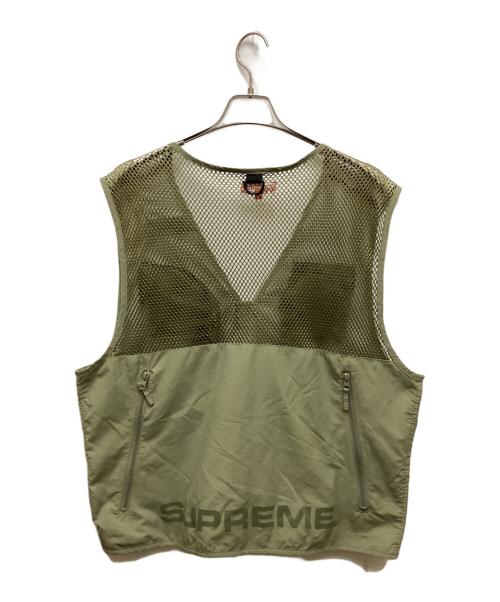 SUPREME（シュプリーム）SUPREME (シュプリーム) Mesh Cargo Vest/メッシュカーゴベスト オリーブ サイズ:Lの古着・服飾アイテム