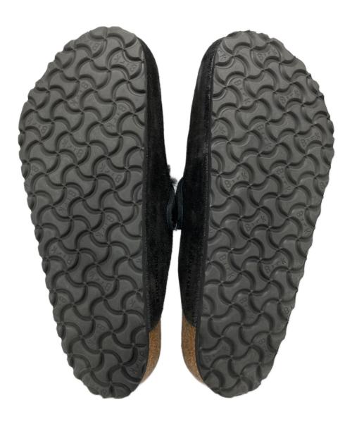 BIRKENSTOCK（ビルケンシュトック）BIRKENSTOCK (ビルケンシュトック) ボストン シアリング / スウェードミュールサンダル ブラック サイズ:42の古着・服飾アイテム