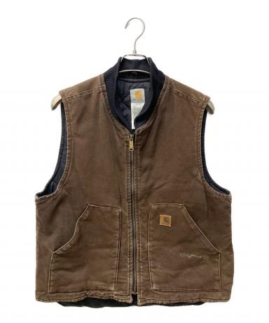 中古・古着通販】CarHartt (カーハート) ダックベスト ブラウン サイズ