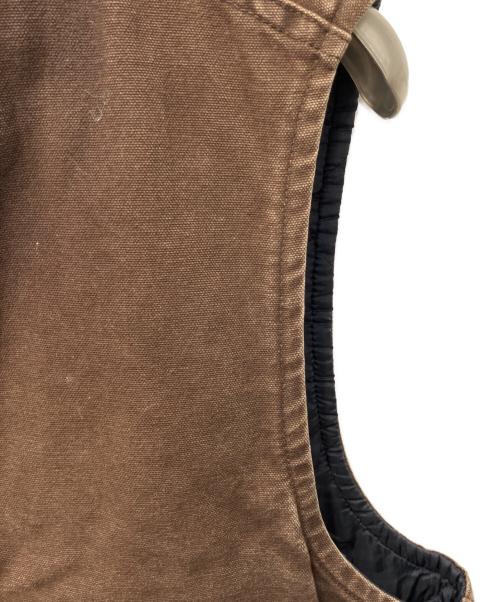 CarHartt（カーハート）CarHartt (カーハート) ダックベスト ブラウン サイズ:採寸参照の古着・服飾アイテム