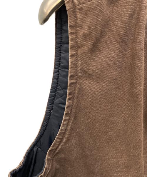 CarHartt（カーハート）CarHartt (カーハート) ダックベスト ブラウン サイズ:採寸参照の古着・服飾アイテム