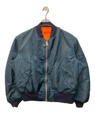 中古・古着通販】ALPHA (アルファ) MA-1フライトジャケット ネイビー