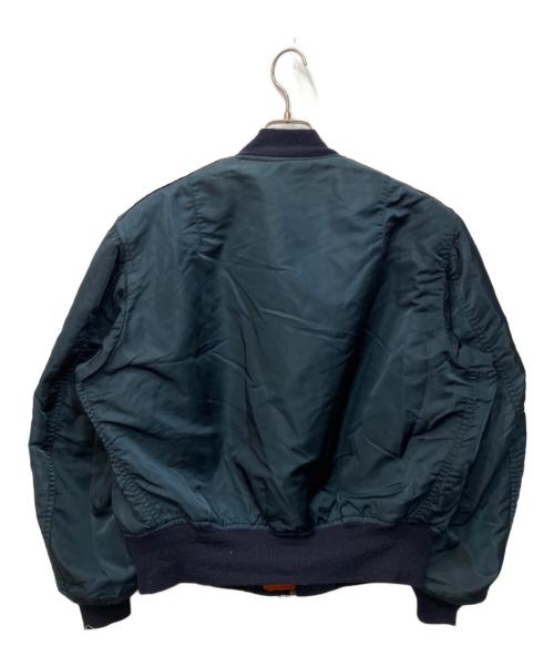 ALPHA（アルファ）ALPHA (アルファ) MA-1フライトジャケット ネイビー サイズ:Lの古着・服飾アイテム