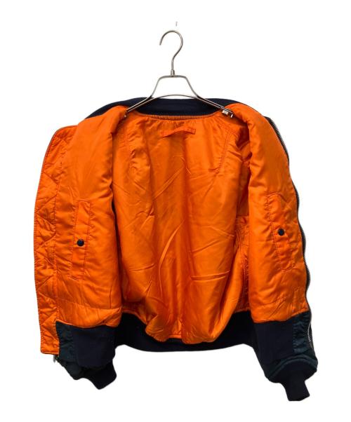 ALPHA（アルファ）ALPHA (アルファ) MA-1フライトジャケット ネイビー サイズ:Lの古着・服飾アイテム