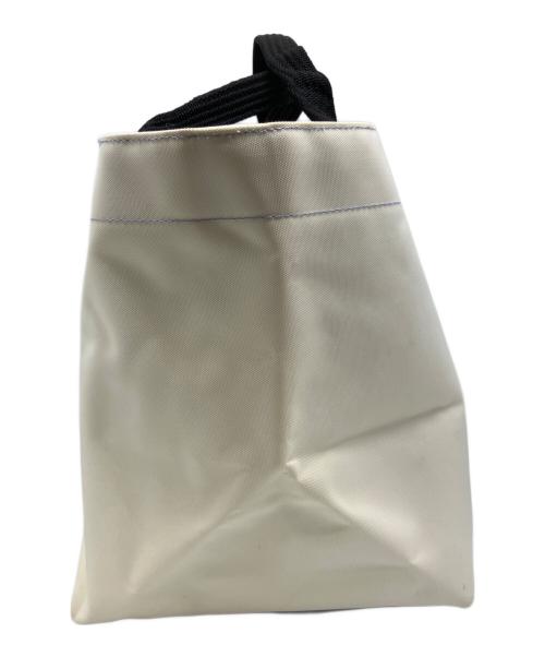 Herve Chapelier（エルベシャプリエ）Herve Chapelier (エルベシャプリエ) ジップナイロン舟形トートバッグ パープル×アイボリーの古着・服飾アイテム